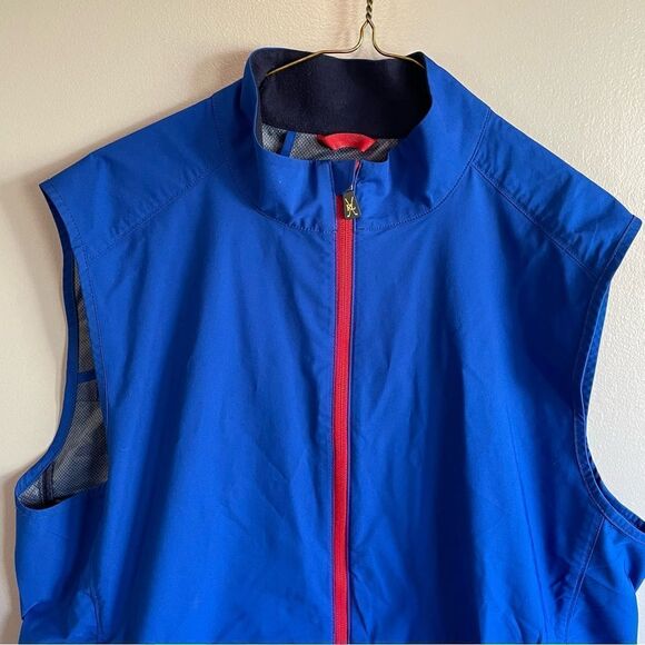 Men’s Polo Ralph Lauren Royal Blue vest size M waterproof packable lightweight - Picture 2 of 4